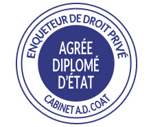 tampon de détective agréé