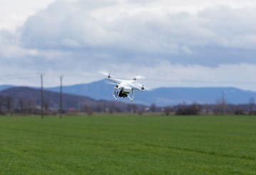 drone en mission repérage